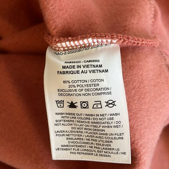 NWT Jordan Flight Fleece Crewneck Oversized Sweatshirt Sky J Orange - Picture 3 of 7